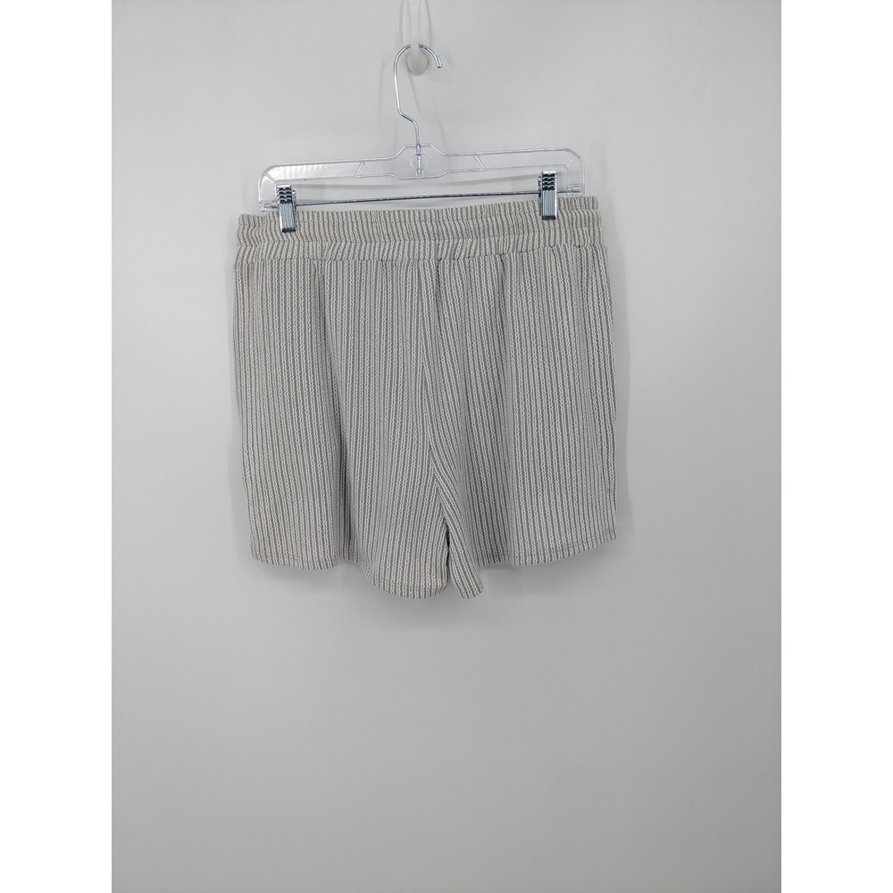 Baltic Born Cream Striped Lounge Shorts XL Drawstring Comfort Casual Neutral NWT - Picture 6 of 9